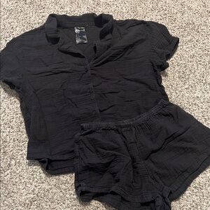 H&M Button-Up Pajama Set